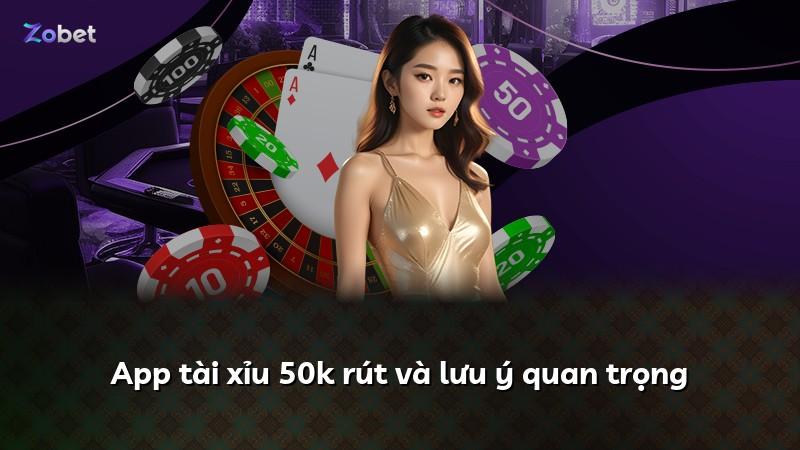 App tài xỉu 50k rút và lưu ý quan trọng